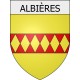 Albières 11 ville Stickers blason autocollant adhésif