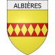 Albières 11 ville Stickers blason autocollant adhésif