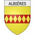 Pegatinas escudo de armas de Alairac adhesivo de la etiqueta engomada