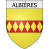 Pegatinas escudo de armas de Alairac adhesivo de la etiqueta engomada