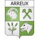 arreux 08 ville Stickers blason autocollant adhésif