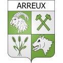 arreux 08 ville Stickers blason autocollant adhésif