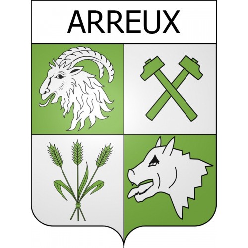 arreux 08 ville Stickers blason autocollant adhésif