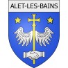 Alet-les-Bains 11 ville Stickers blason autocollant adhésif