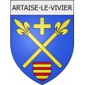 artaise-le-vivier 08 ville Stickers blason autocollant adhésif