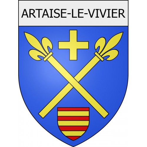 artaise-le-vivier 08 ville Stickers blason autocollant adhésif