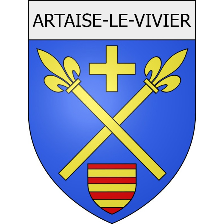 artaise-le-vivier 08 ville Stickers blason autocollant adhésif
