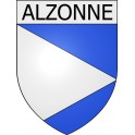 Alzonne 11 ville Stickers blason autocollant adhésif