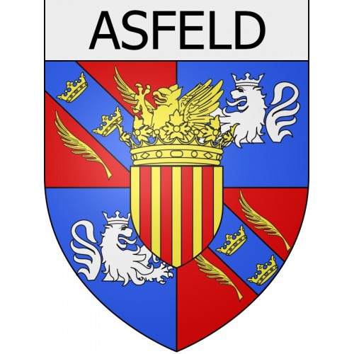 asfeld 08 ville Stickers blason autocollant adhésif
