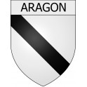 Aragon 11 ville Stickers blason autocollant adhésif
