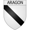 Aragon 11 ville Stickers blason autocollant adhésif