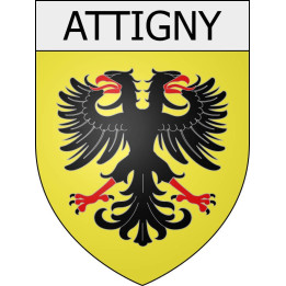 attigny 08 ville Stickers blason autocollant adhésif