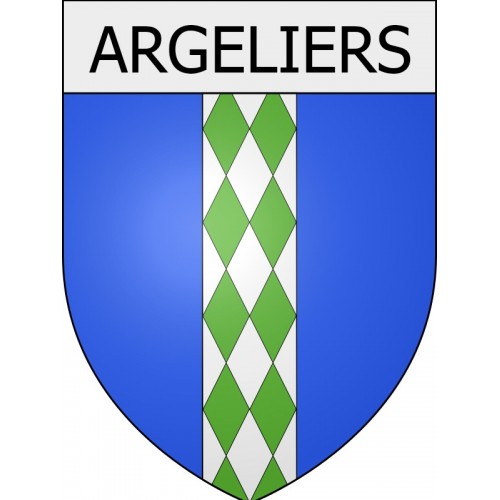 Pegatinas escudo de armas de Albières adhesivo de la etiqueta engomada