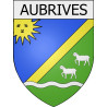 aubrives 08 ville Stickers blason autocollant adhésif