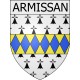 Armissan 11 ville Stickers blason autocollant adhésif