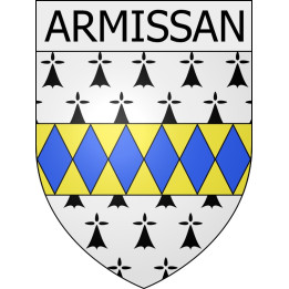 Armissan 11 ville Stickers blason autocollant adhésif