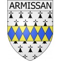 Armissan 11 ville Stickers blason autocollant adhésif
