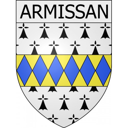 Pegatinas escudo de armas de Albières adhesivo de la etiqueta engomada