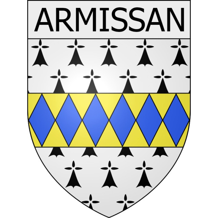 Pegatinas escudo de armas de Albières adhesivo de la etiqueta engomada