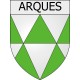Pegatinas escudo de armas de Albières adhesivo de la etiqueta engomada