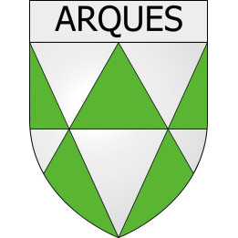Arques 11 ville Stickers blason autocollant adhésif
