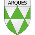 Arques 11 ville Stickers blason autocollant adhésif