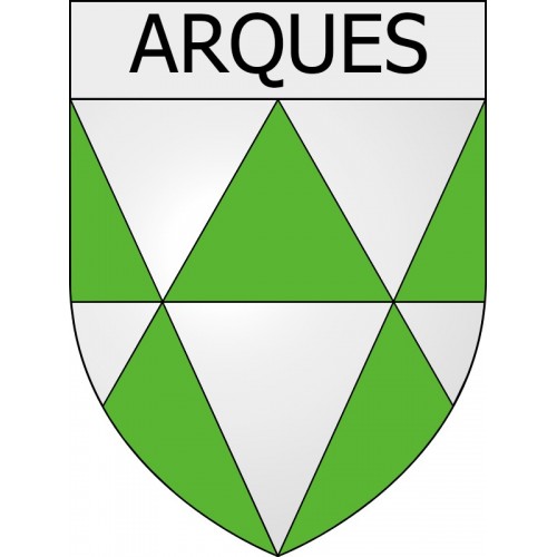 Pegatinas escudo de armas de Albières adhesivo de la etiqueta engomada