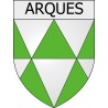 Arques 11 ville Stickers blason autocollant adhésif