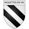 Arquettes-en-Val 11 ville Stickers blason autocollant adhésif
