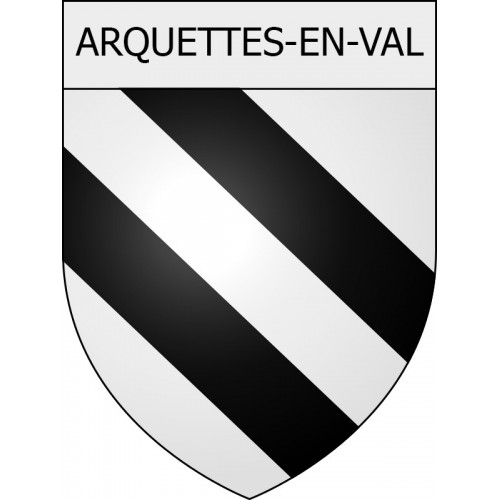 Arquettes-en-Val 11 ville Stickers blason autocollant adhésif