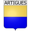 Artigues 11 ville Stickers blason autocollant adhésif