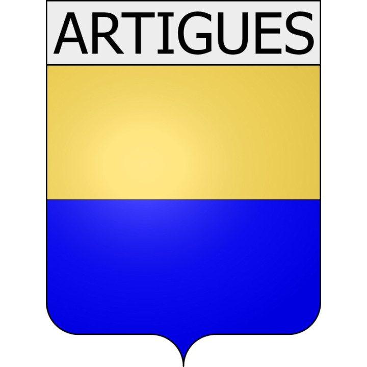 Artigues 11 ville Stickers blason autocollant adhésif