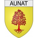Aunat 11 ville Stickers blason autocollant adhésif