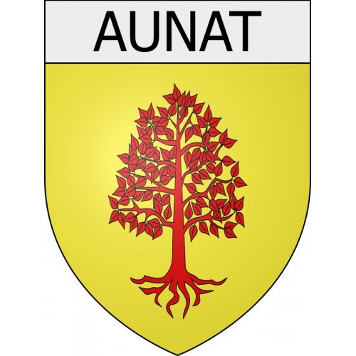 Aunat 11 ville Stickers blason autocollant adhésif