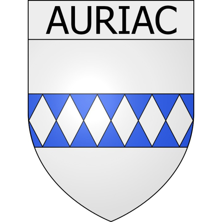 Auriac 11 ville Stickers blason autocollant adhésif