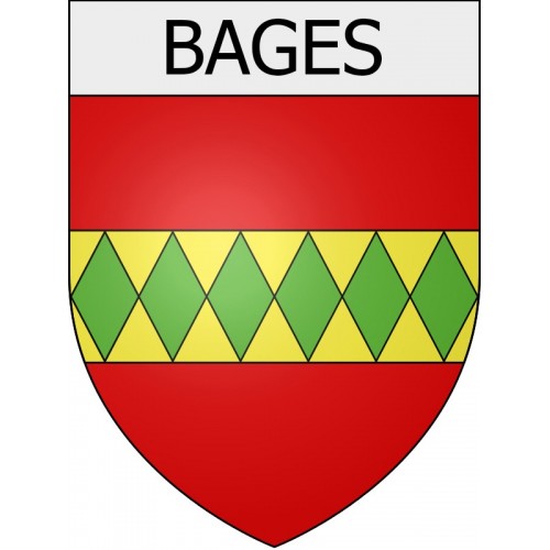 Bages 11 ville Stickers blason autocollant adhésif