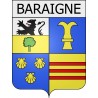Baraigne  11 ville Stickers blason autocollant adhésif