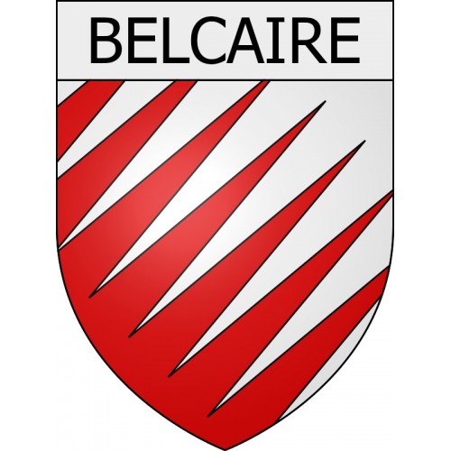 Belcaire 11 ville Stickers blason autocollant adhésif