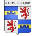 Belcastel-et-Buc  11 ville Stickers blason autocollant adhésif