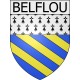 Belflou 11 ville Stickers blason autocollant adhésif