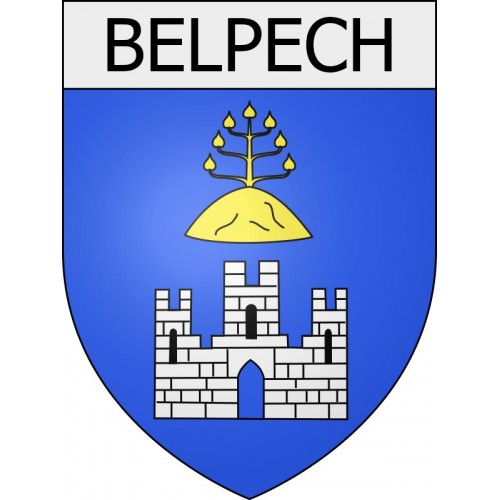 Adesivi stemma Belcaire adesivo