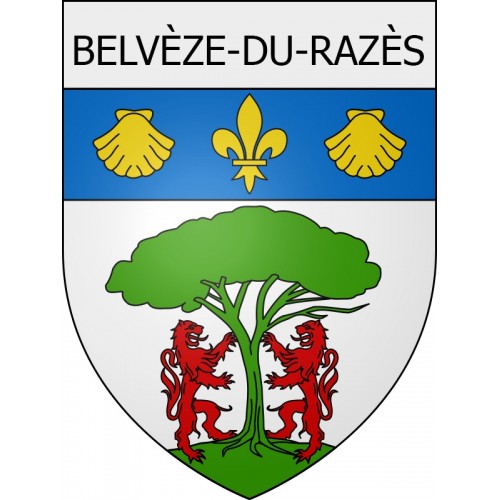 Belvèze-du-Razès 11 ville Stickers blason autocollant adhésif