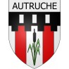 autruche 08 ville Stickers blason autocollant adhésif