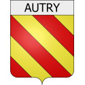 Stickers coat of arms Aubrives adhesive sticker