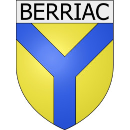 Berriac  11 ville Stickers blason autocollant adhésif