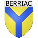 Pegatinas escudo de armas de Belcaire adhesivo de la etiqueta engomada