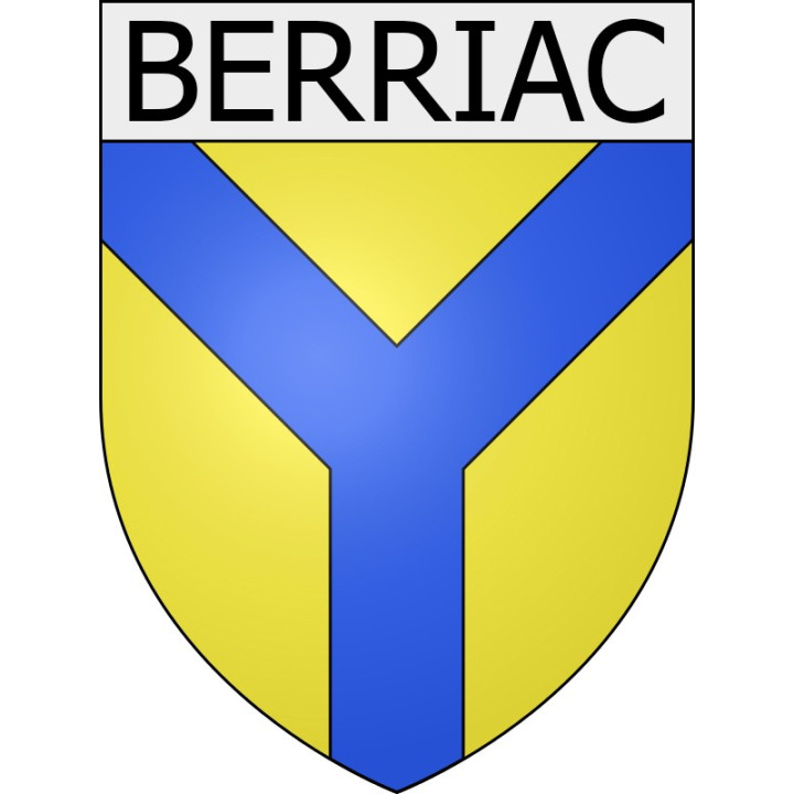 Berriac  11 ville Stickers blason autocollant adhésif