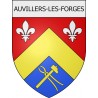 auvillers-les-forges 08 ville Stickers blason autocollant adhésif