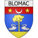 Blomac 11 ville Stickers blason autocollant adhésif