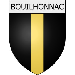 Pegatinas escudo de armas de Belcaire adhesivo de la etiqueta engomada